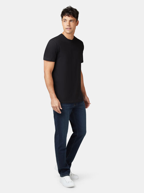 Basic Short Sleeve Tee, Black, hi-res