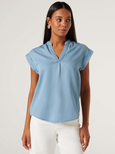Bella Relaxed Top, Light Vintage, hi-res