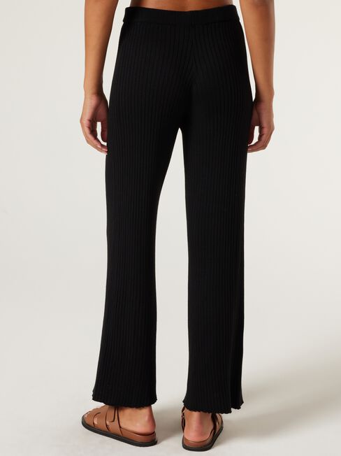 J-Luxe Chunky Rib Pant, Black, hi-res