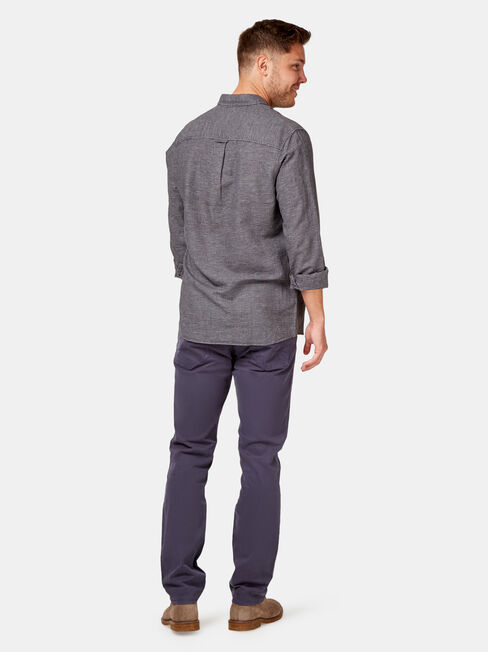 Alec Long Sleeve Textured Shirt, Grey, hi-res
