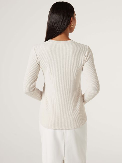 Boucle Soft Touch Pullover, Oatmeal, hi-res