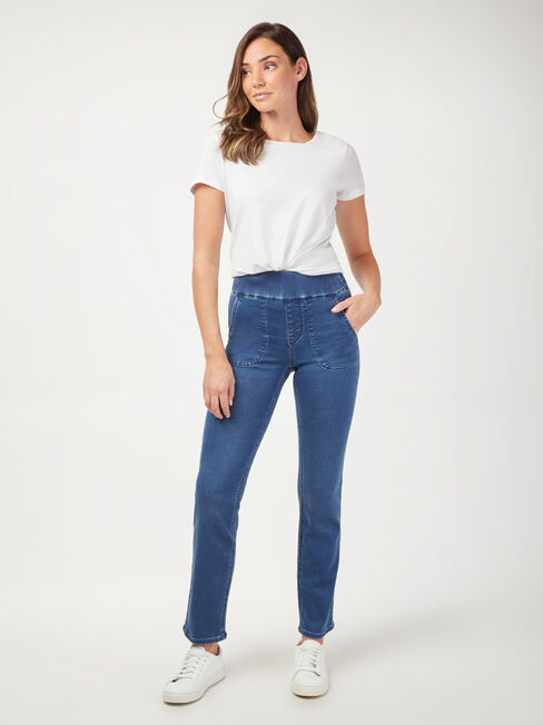 Tessa Slim Straight Jeans, Vintage Wash, hi-res