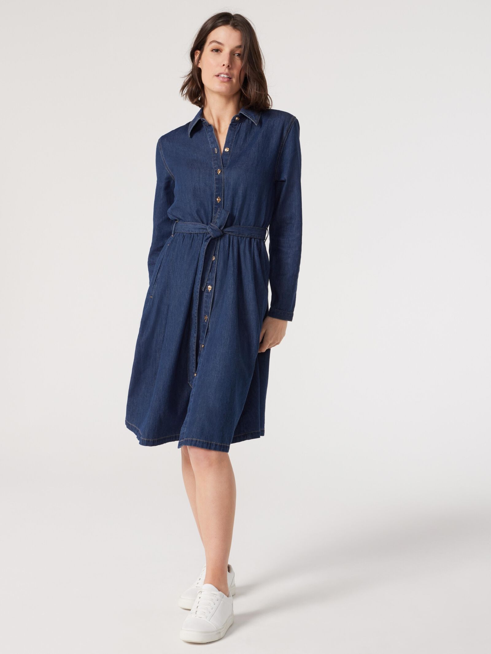 Dominique Denim Shirt Dress Jeanswest