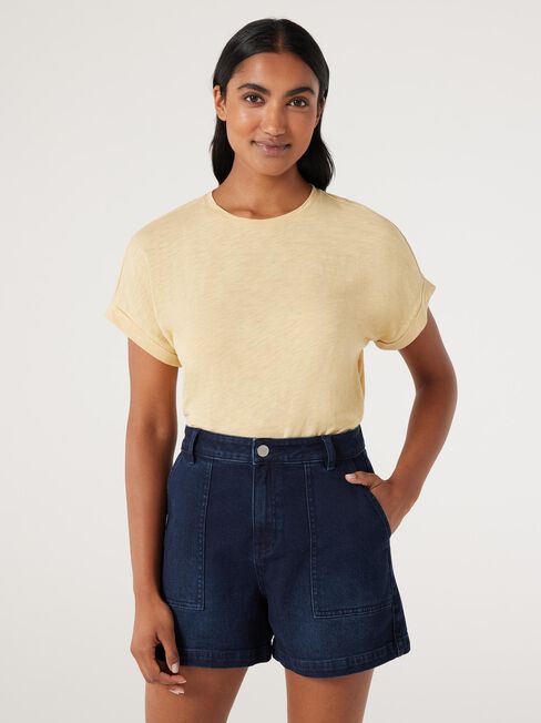 Drop Shoulder Tee, Golden, hi-res