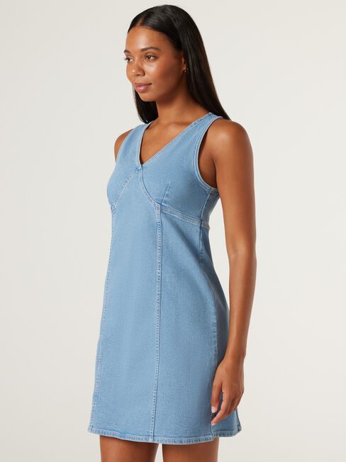 Lou Denim Dress, Light Vintage, hi-res