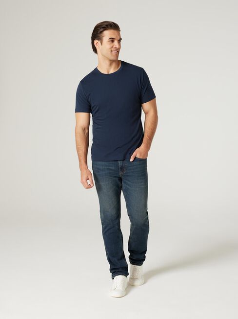 SS Basic Tee, Navy, hi-res