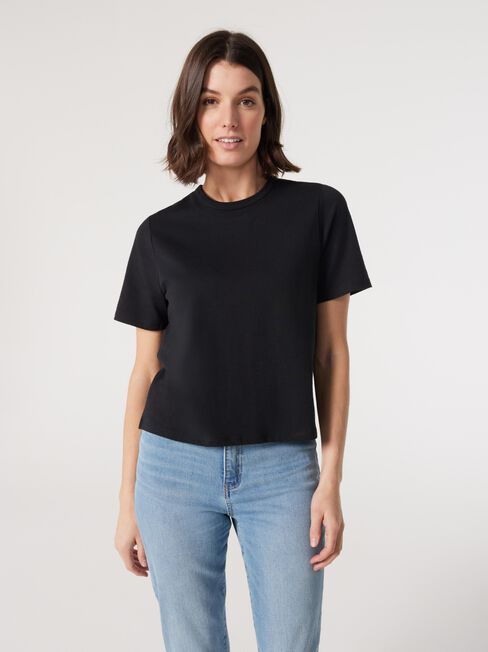 Essential Relaxed Crop Tee | Jeanswest