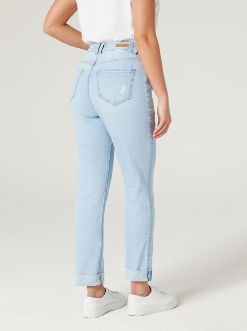 Brooke Tapered Crop Jeans, Bright Blue, hi-res