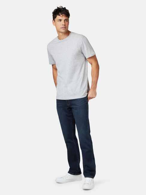 Basic Short Sleeve Tee, Grey, hi-res