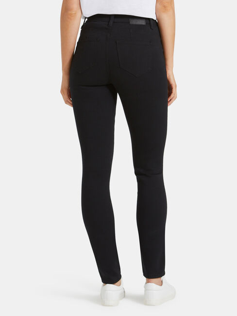 Butt Lifter Skinny Jeans, Black, hi-res