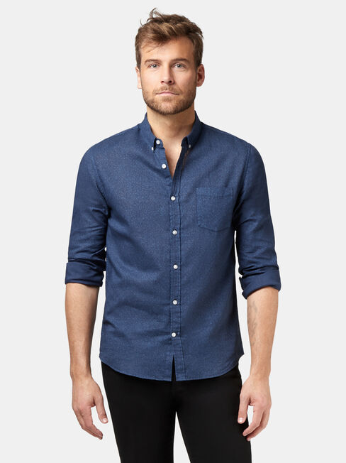 LS Rohan Print Shirt, Blue, hi-res