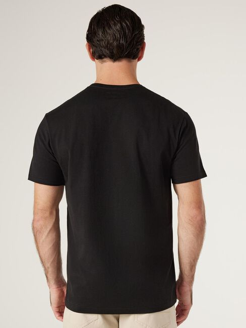 Brunels Crew Tee, Black, hi-res