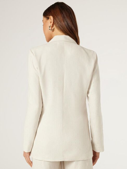 Nila Double Breasted Blazer, Yellow, hi-res