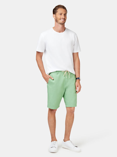 Jones Tie Front Short, Green, hi-res