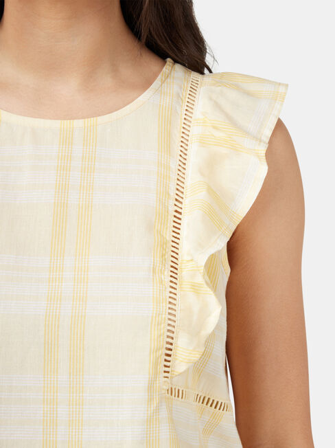 Bianca Ladder Trim Tank, Yellow, hi-res