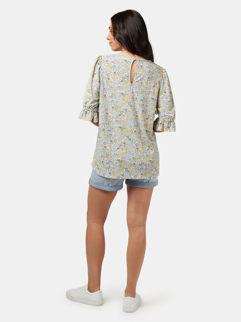 Fiona Formal Jersey Top, Green, hi-res