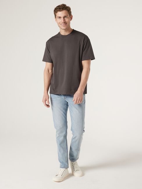 SS Ace Relaxed Fit Basic Crew Tee, Blue, hi-res