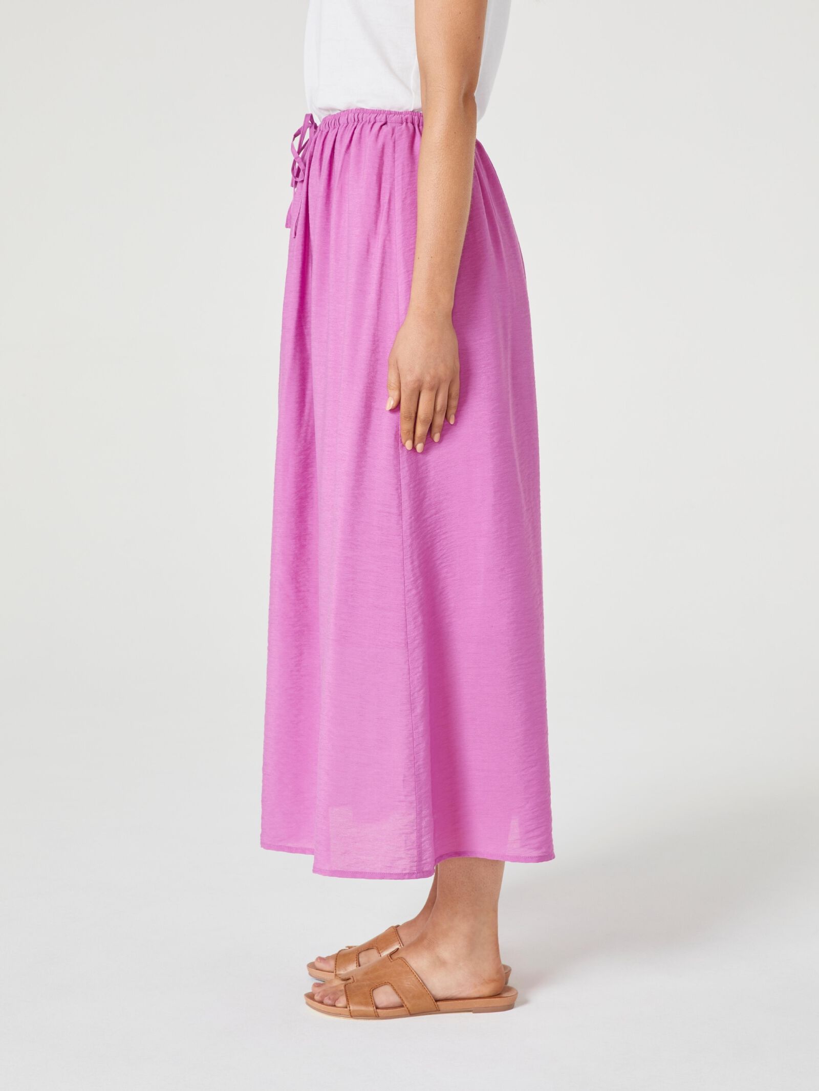 Midi skirt sales elastic waist