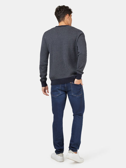 Bailey Crew Neck Knit, Blue, hi-res