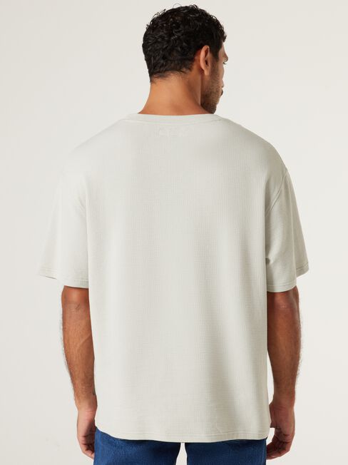 Phoenix Textured Crew Tee, Stone, hi-res