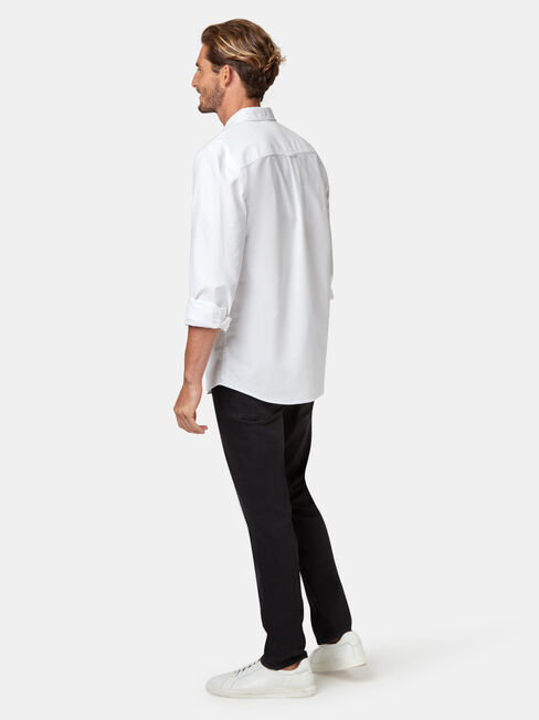 LS Heston Oxford Shirt, White, hi-res