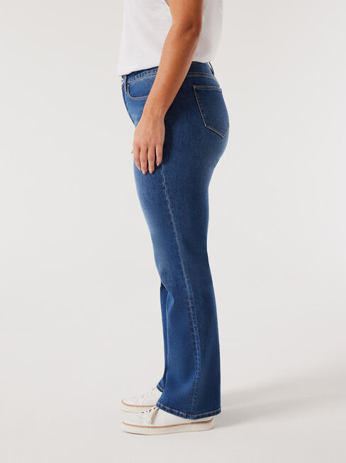 Curve Embracer Bootcut Jeans, Mid Indigo, hi-res