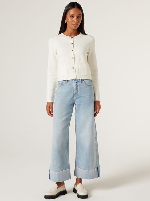 Diana Milano Cardigan, Off White, hi-res