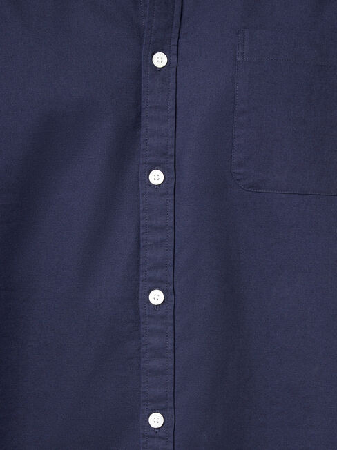 LS Heston Oxford Shirt, Blue, hi-res