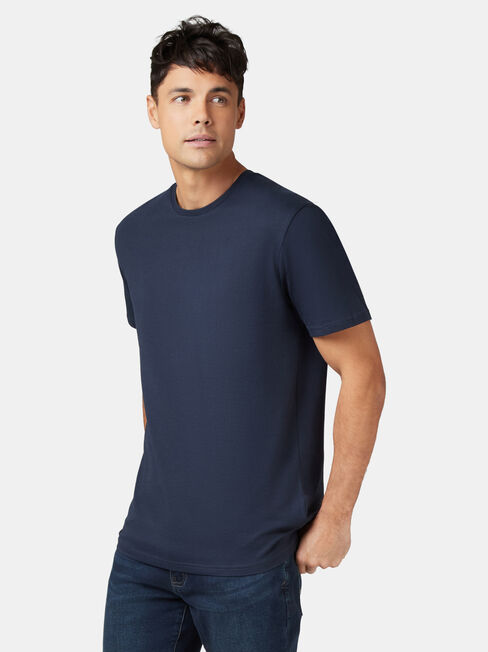 SS Basic Tee, Navy, hi-res