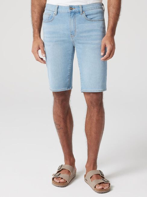 Connor Knit Denim Short Summer Blue, Blue, hi-res