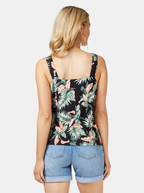 Rose Jersey Cami, Floral, hi-res