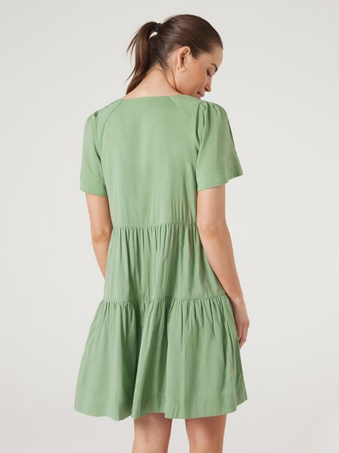 Reese Tiered Dress, Kiwi, hi-res