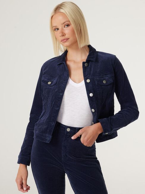 Classic Cord Jacket, Royal Blue, hi-res