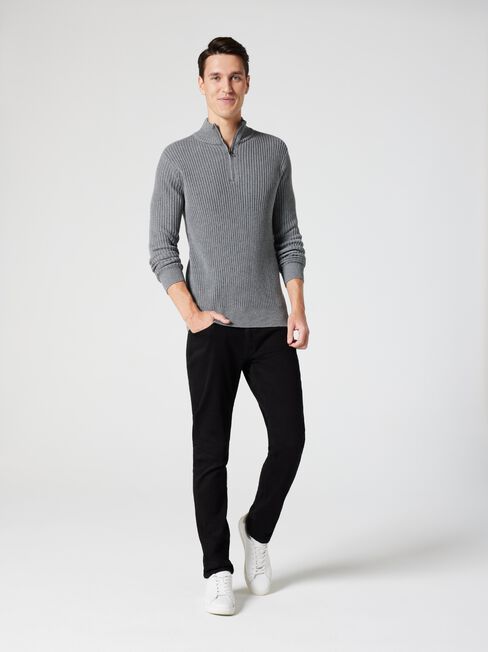 Shaun Funnel Zip Neck Knit