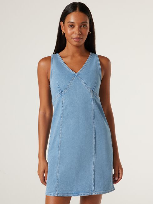 Lou Denim Dress, Light Vintage, hi-res