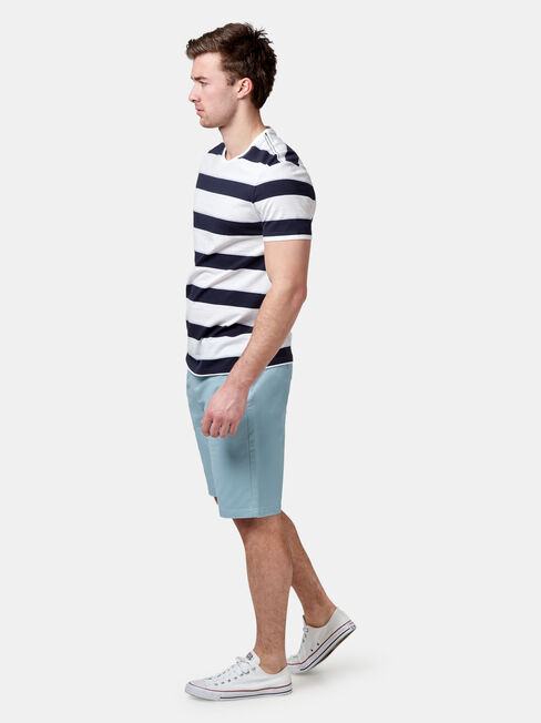 Maxton Short Sleeve Stripe Crew Tee, Multi, hi-res