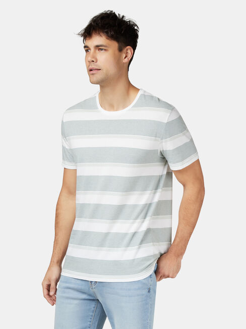Patrick Short Sleeve Stripe Crew Tee, Stripe, hi-res