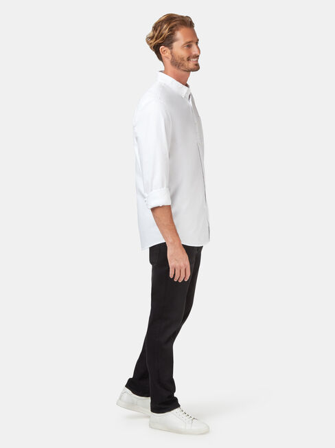 LS Heston Oxford Shirt, White, hi-res