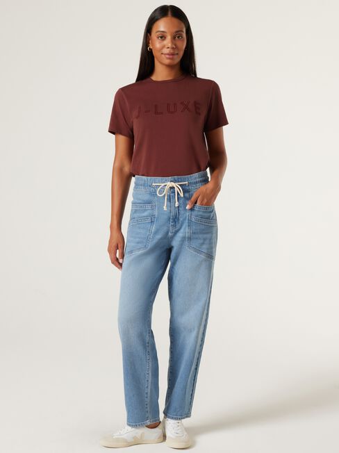 J-Luxe Tee, Brick, hi-res