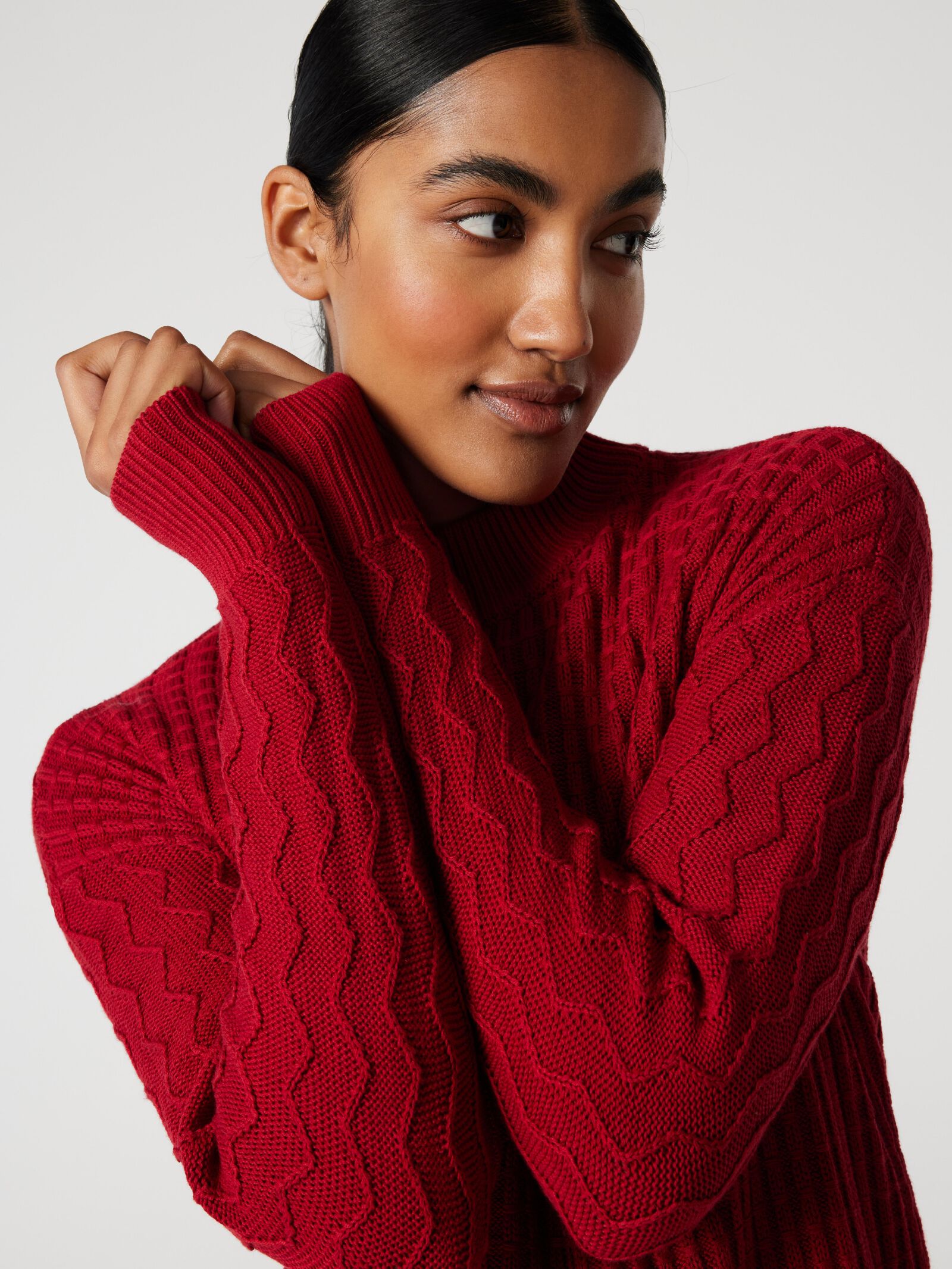 Hatch wrap around jumper top