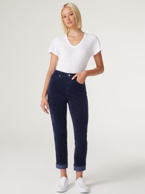 Brooke High Waisted Tapered Crop Jeans