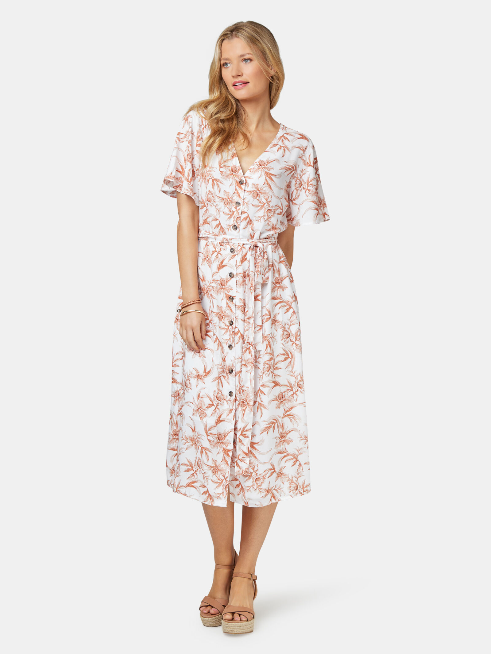 Veronica Button Thru Dress