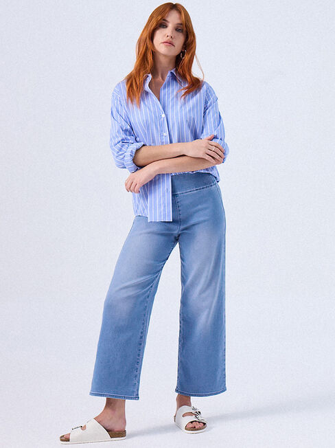 Tessa Wide Leg Crop Jean