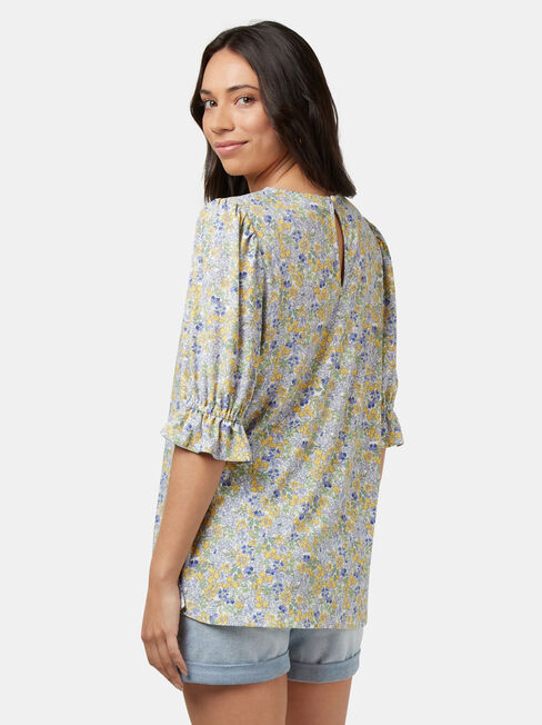 Fiona Formal Jersey Top, Green, hi-res