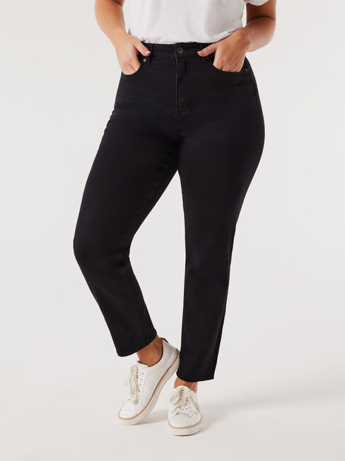 Sienna Curve Embracer High Waisted Slim Straight Jeans, Coloured, hi-res