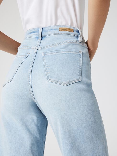 Jessie High Waisted Wide Leg Jeans, Light Indigo, hi-res