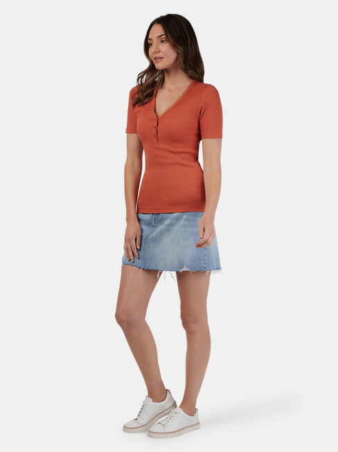 Jessie Henley Tee, Orange, hi-res