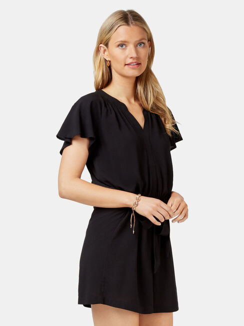 Casey Playsuit, Black, hi-res