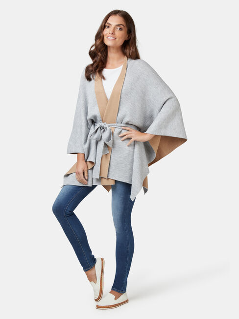 Charlie Winter Poncho, Grey, hi-res