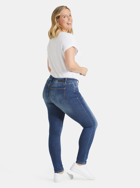 Curve Embracer Skinny jeans Mid Vintage, Mid Indigo, hi-res